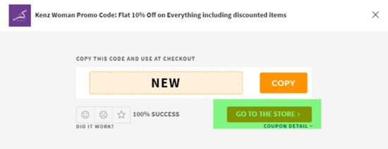 Kenz Women Coupon