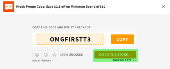 Klook Coupon