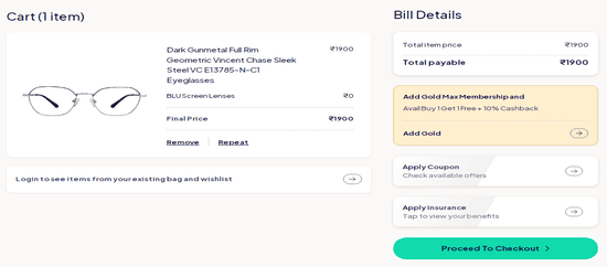 Lenskart discount applied
