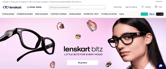 Check Lenskart Website