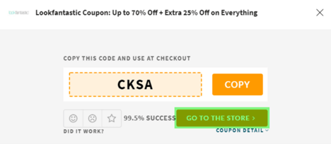 Lookfantastic Coupon
