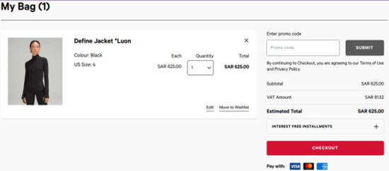 Apply Lululemon Promo