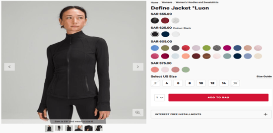 Product of Lululemon