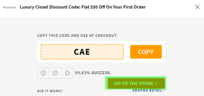 Luxury Closet Coupon