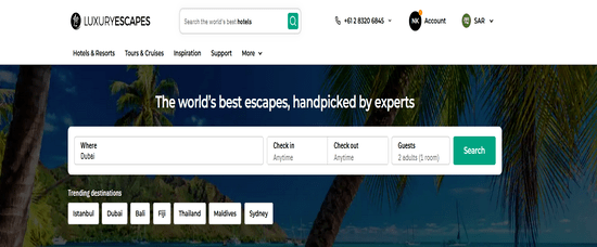 Luxury Escapes Official Website