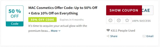 Promo MAC Cosmetics Code