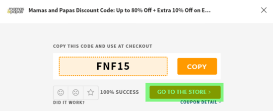 Mamas Papas Coupon