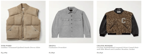 Mr Porter Clothing