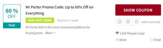 Promo Mr Porter Code