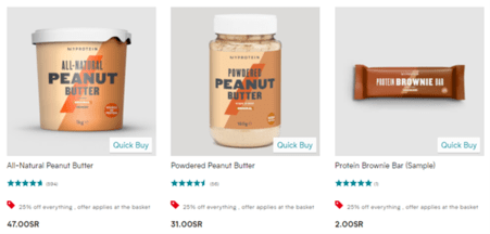 MyProtein Bars