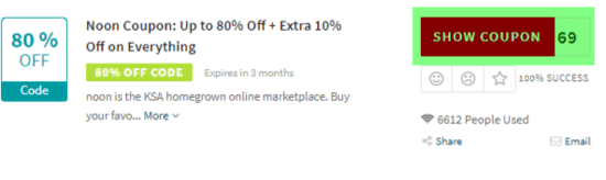 Promo Noon KSA Code
