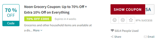 Noon Grocery Promo Code