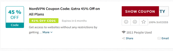 Show NordVPN Promo Code