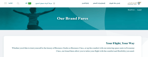 الطيران العماني التجربة