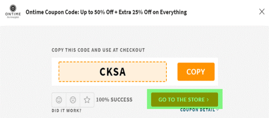 Copy Ontime Code