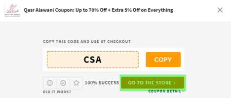Qasar Alawani Coupon