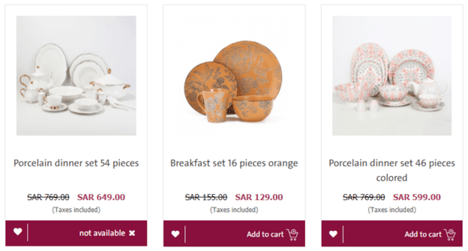 Qasar Alawani Dinning Sets