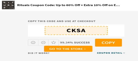 Copy Rituals Promo Code Now