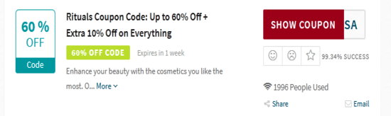 Rituals Coupon Code