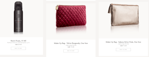 Rituals travelling products