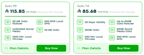 Salam Solo Basic Plans