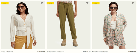 Fill up your closet with flossy clothing from the collection of the podium of Scotch & Soda.