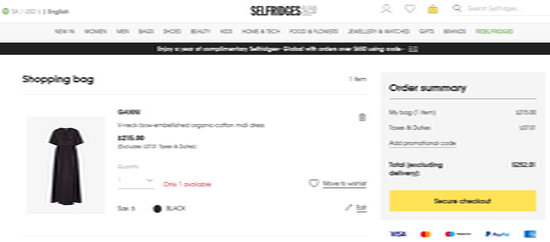 Apply Coupon of Selfridge