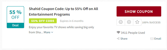Show Shahid Promo Code