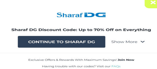 Sharaf DG Copy Promo