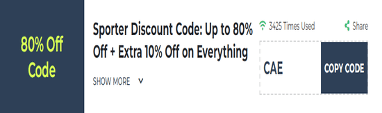 Copy Sporter Promo Code