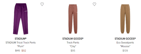 Stadium Goods Pants Shorts
