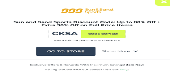 Sun and Sand Sports Discount Code