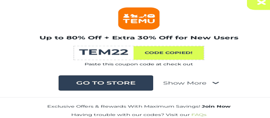 Copy Temu Promo Code