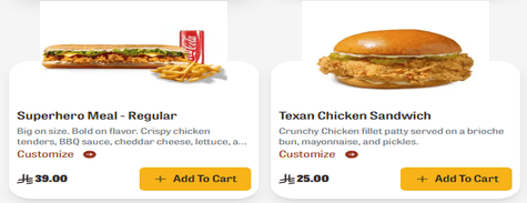 Texas Chicken Sandwiches & Wraps
