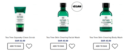 The Body Shop Face Products