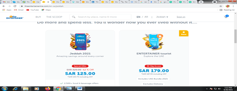 The Entertainer's Exclusive Jeddah 2022 Voucher