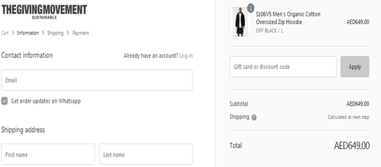 The Giving Movement Apply Coupon