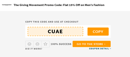 The Giving Movement Copy Code
