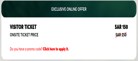 Apply The Saudi Food Show Coupon