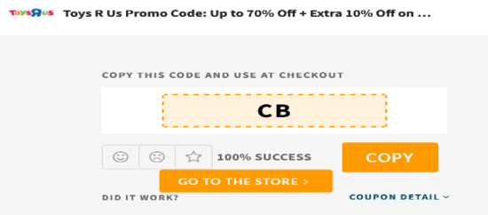 Copy Toys R Us Code