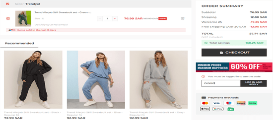 Apply Trendyol Promo