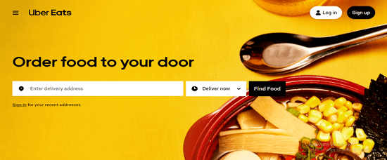 Uber Eats Official Website