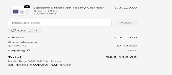 Watsons discount applied