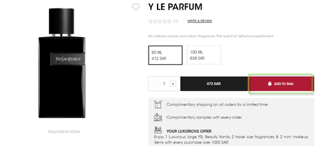 YSL Beauty Cart